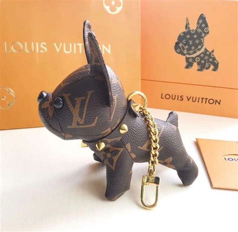 louis vuitton bag charm dog|authentic louis vuitton keychain.